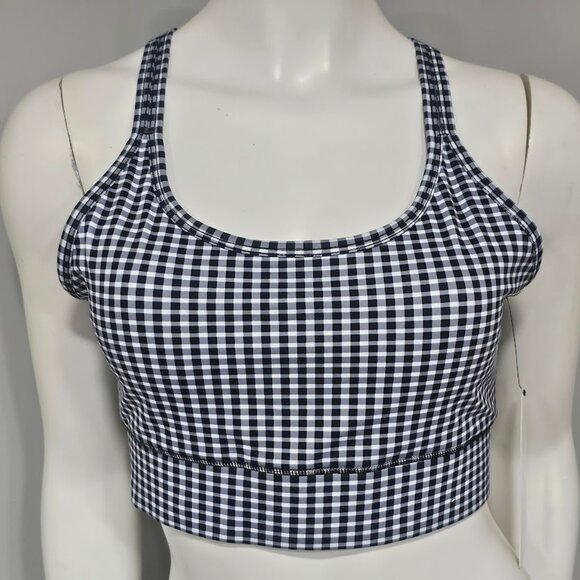 Vogo Gingham Sports Bra - Picture 1 of 7